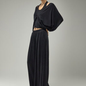 TR067 Drape Cardigan Three-Piece Set