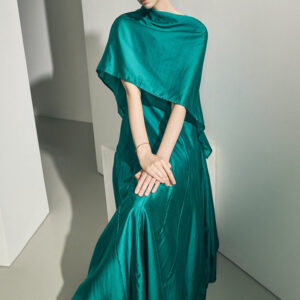 D5690 Cape Flare Dress